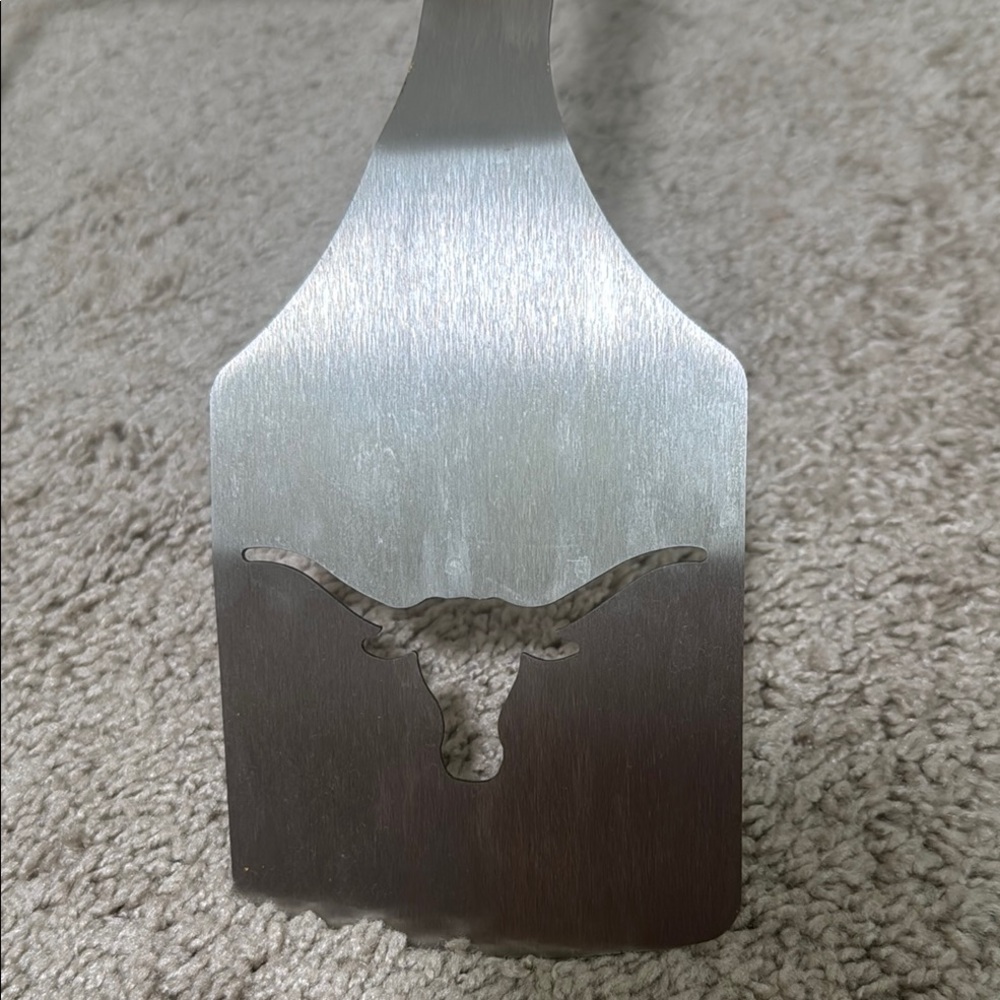 Texas Longhorns The Sportula Stainless Steel and Wood Spatula - Picture 5 of 6
